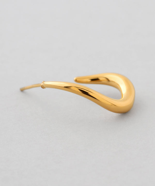ニュアンスフープピアス[ステンレス][Basic]