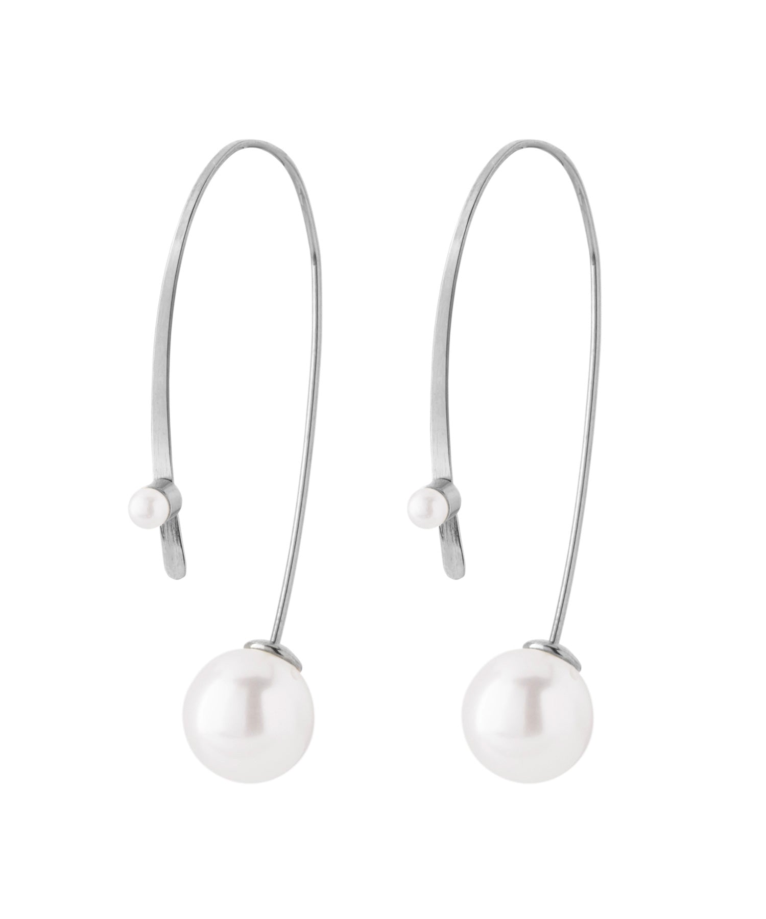 mimi33】パールバックキャッチピアス[ステンレス][Sheerchic