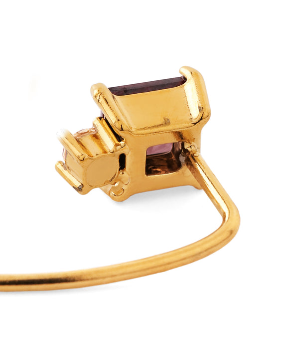 ビジューフックピアス[ステンレス][Sheerchic]