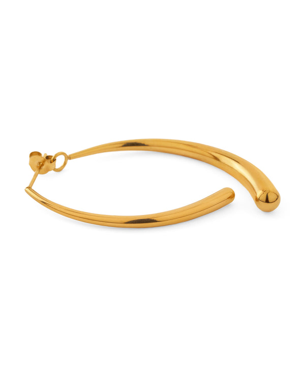 カーブラインバックキャッチピアス[ステンレス][Sheerchic]