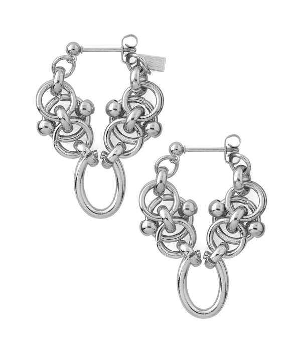Chain Hoop Earrings [Stainless Steel] [Ownideal]