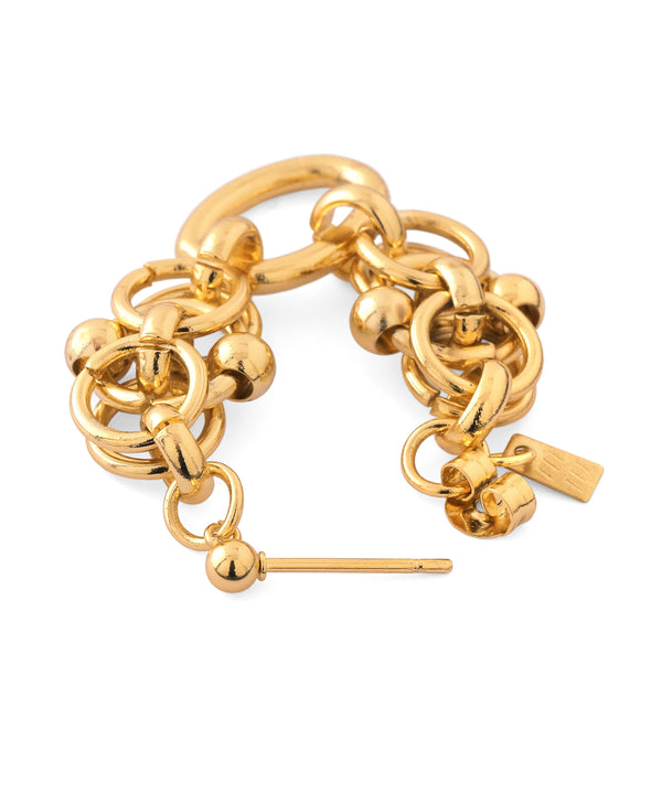 Chain Hoop Earrings [Stainless Steel] [Ownideal]