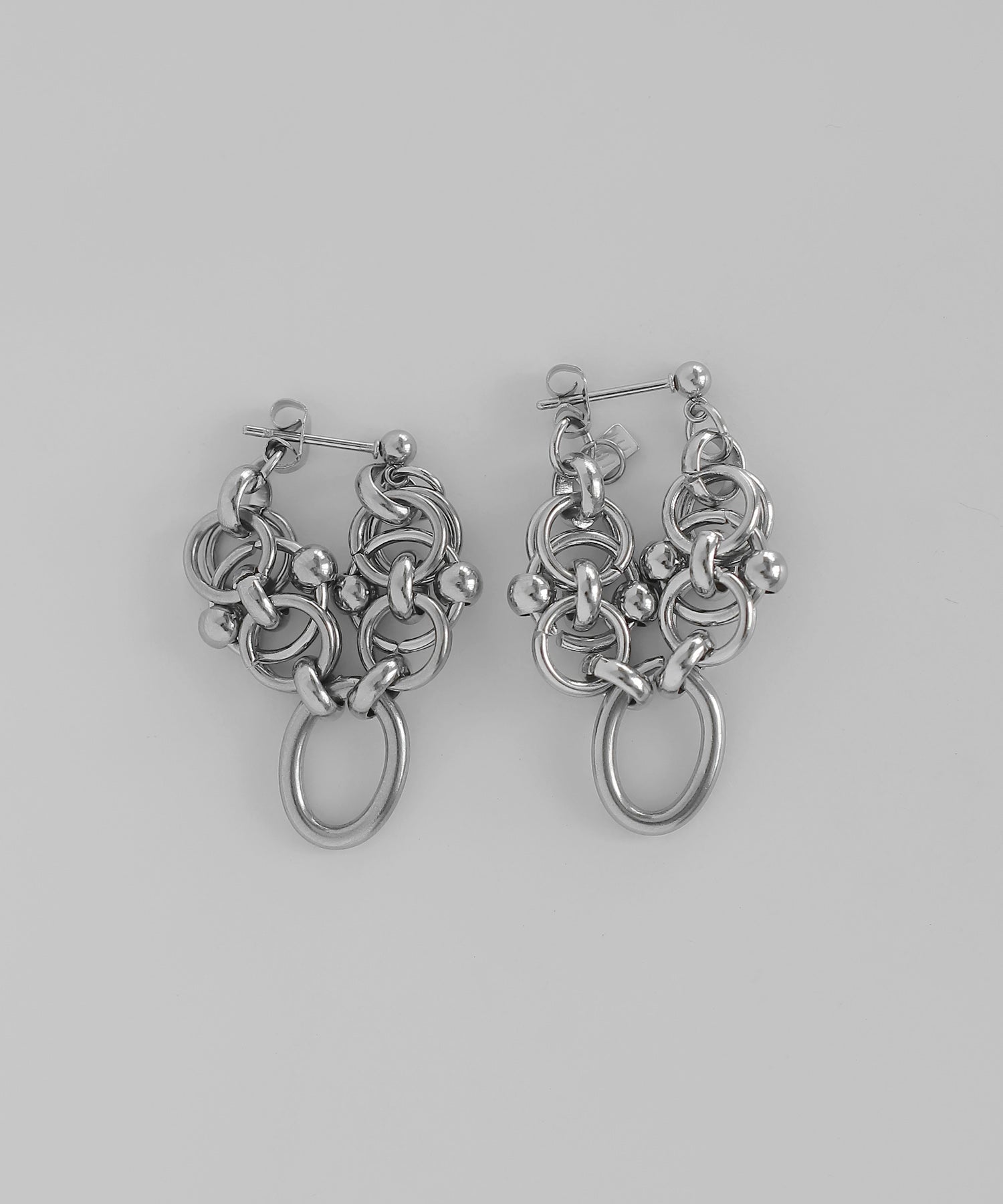 ピアス　No.5296 mimi33】チェーンフープピアス[ステンレス][Ownideal]｜アネモネ
