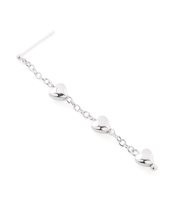 ハートステーションピアス[silver925][Sheerchic]