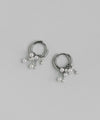 2WAYパールフープピアス[ステンレス][Sheerchic]
