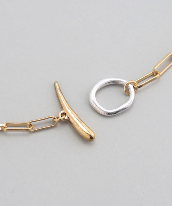 Combination Color Semi-Matte Mantel Necklace