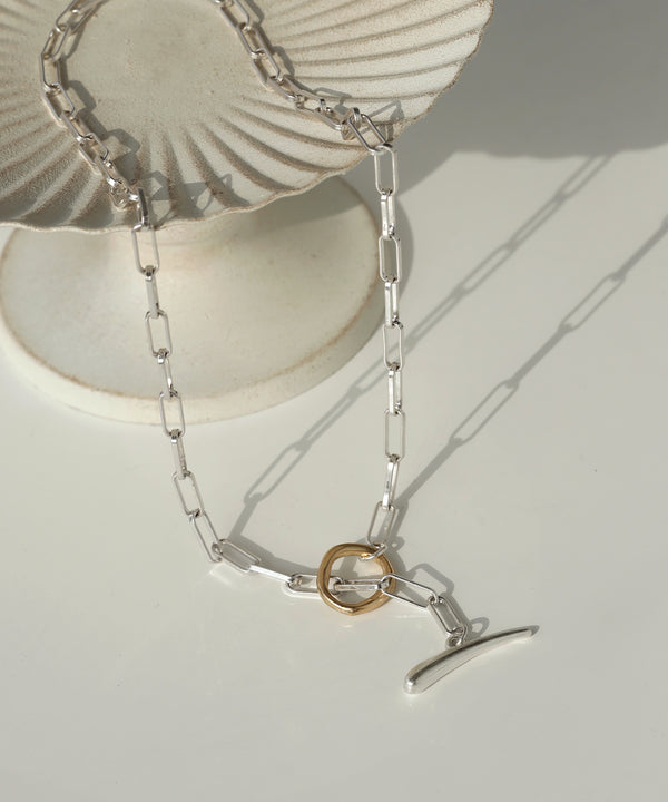 Combination Color Semi-Matte Mantel Necklace