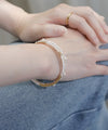 Double-strand pearl bangle