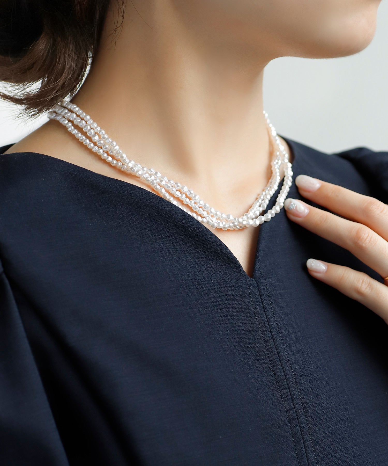 ANEMONE】3連パールノットネックレス｜SANPO ONLINE(サンポーオンライン)