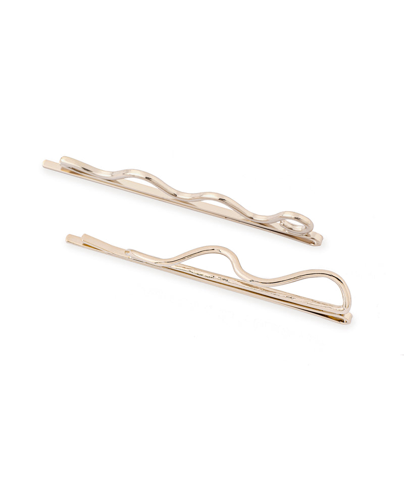 Wave Metal Hairpins (Set of 2)