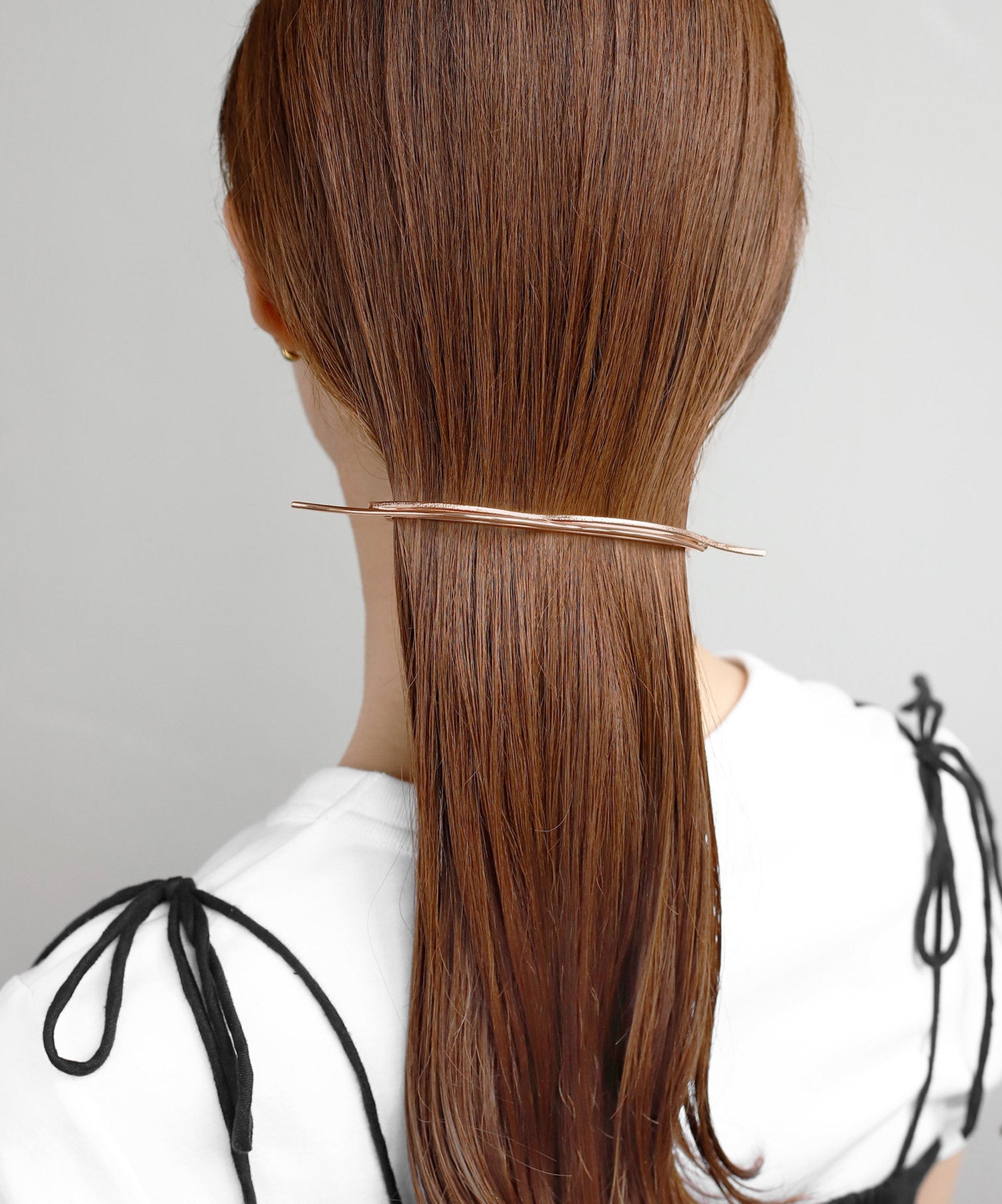 ANEMONE】ウェーブラインメタルバレッタ｜アネモネ・シエナロゼ