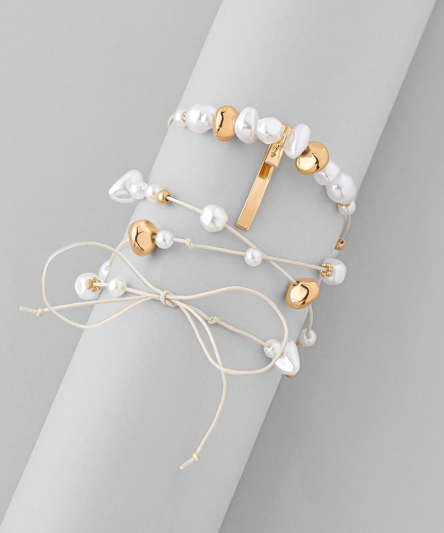 ANEMONE】パール×メタルタイトポニーフック｜アネモネ・シエナロゼ