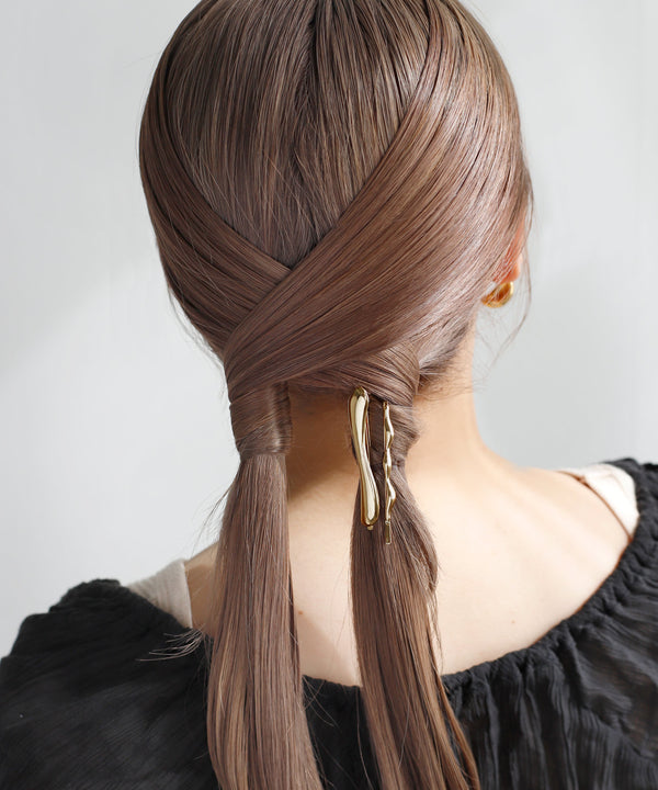 ニュアンスメタルヘアピン[2本セット]