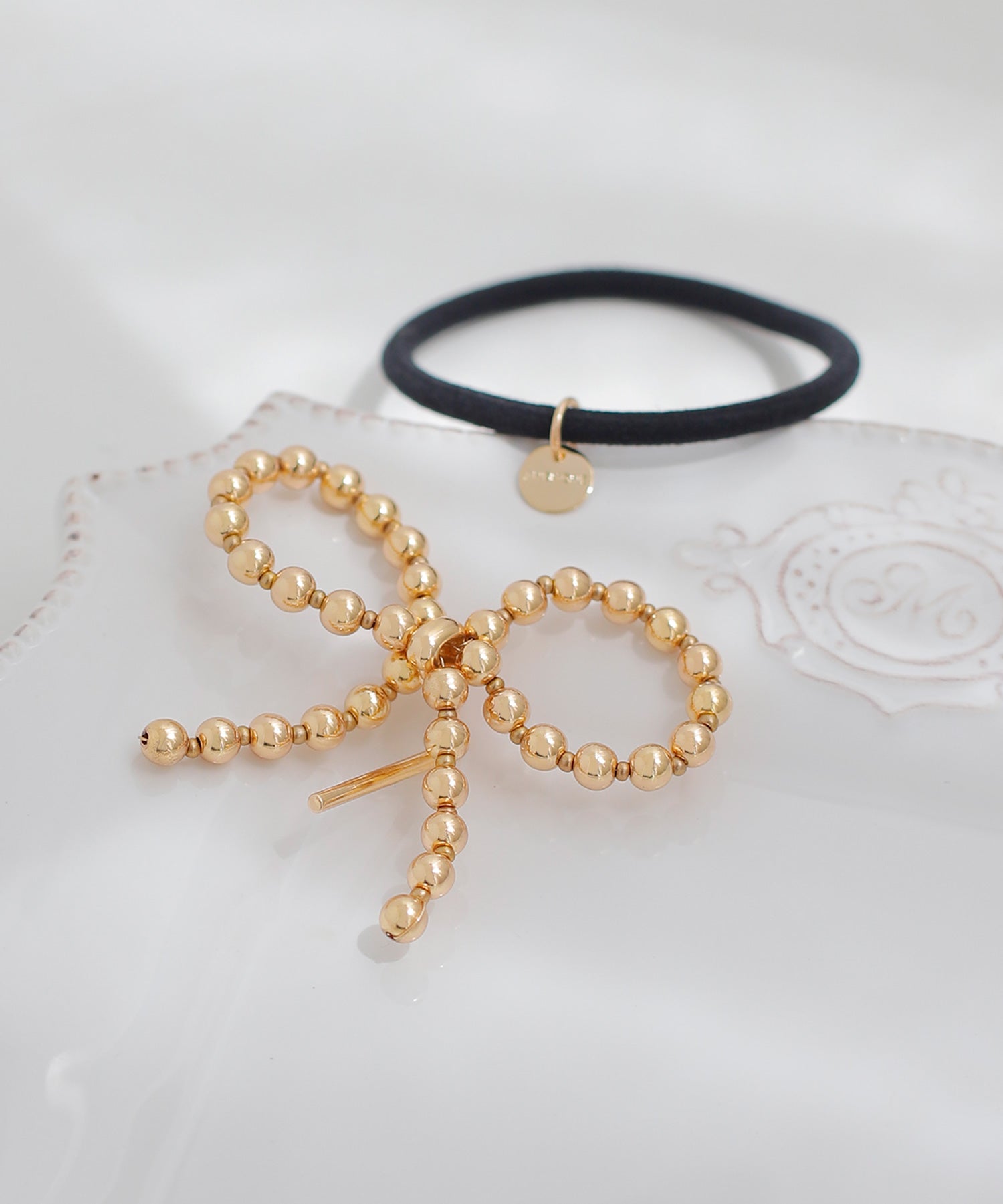 ANEMONE】ビーズリボンポニーフック｜アネモネ・シエナロゼ・ミミサン