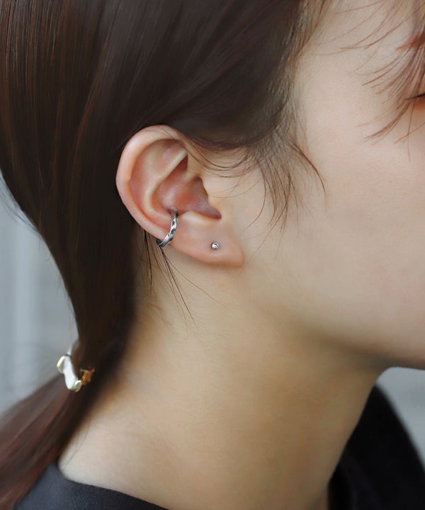 ビジュー×メタルスフィアピアス[2ペアセット]