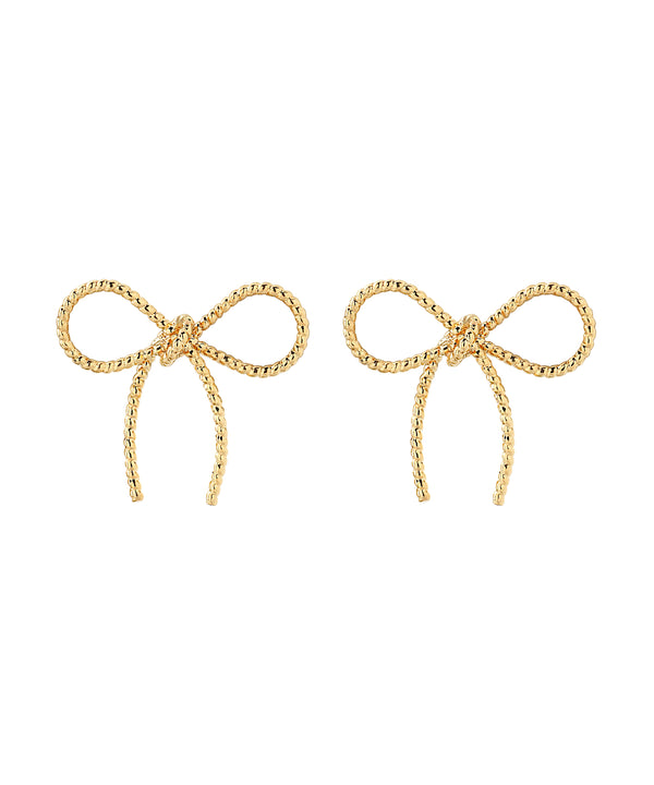 ツイストメタルリボンピアス
