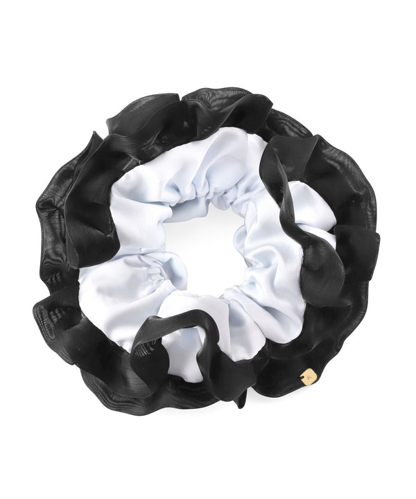 バイカラーフリルシュシュ