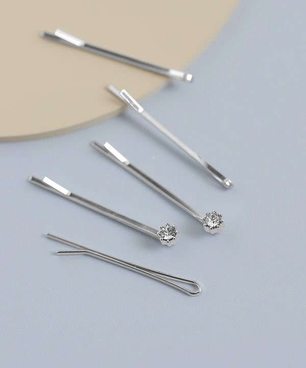 ビジューミニヘアピン[5本セット]