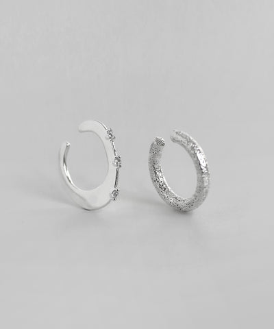 ビジュー×デザインイヤーカフ[2個セット][Sheerchic]