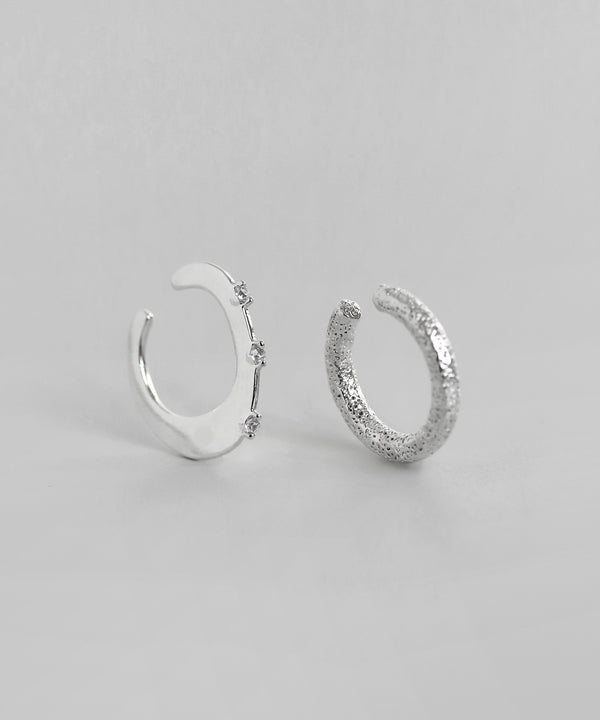 ビジュー×デザインイヤーカフ[2個セット][Sheerchic]