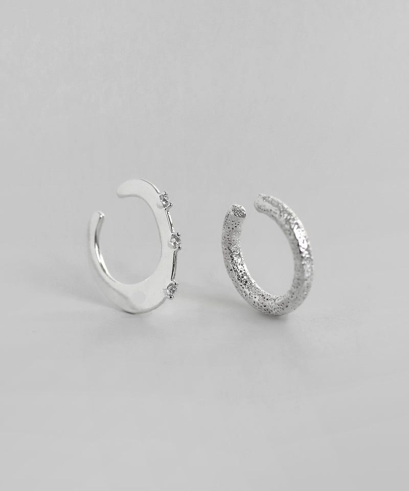 ビジュー×デザインイヤーカフ[2個セット][Sheerchic]