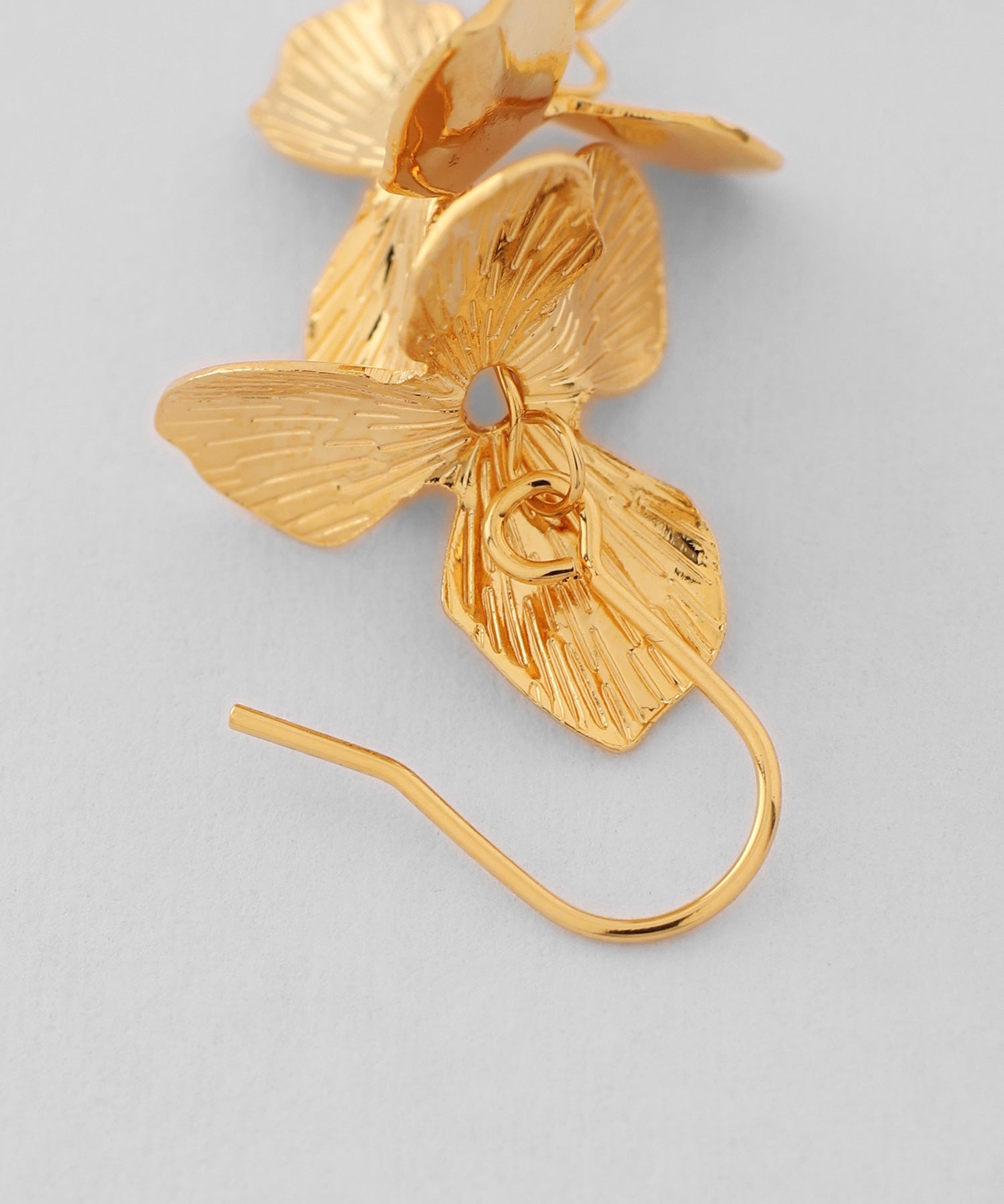 mimi33】フラワーロングフックピアス[Sheerchic]｜アネモネ