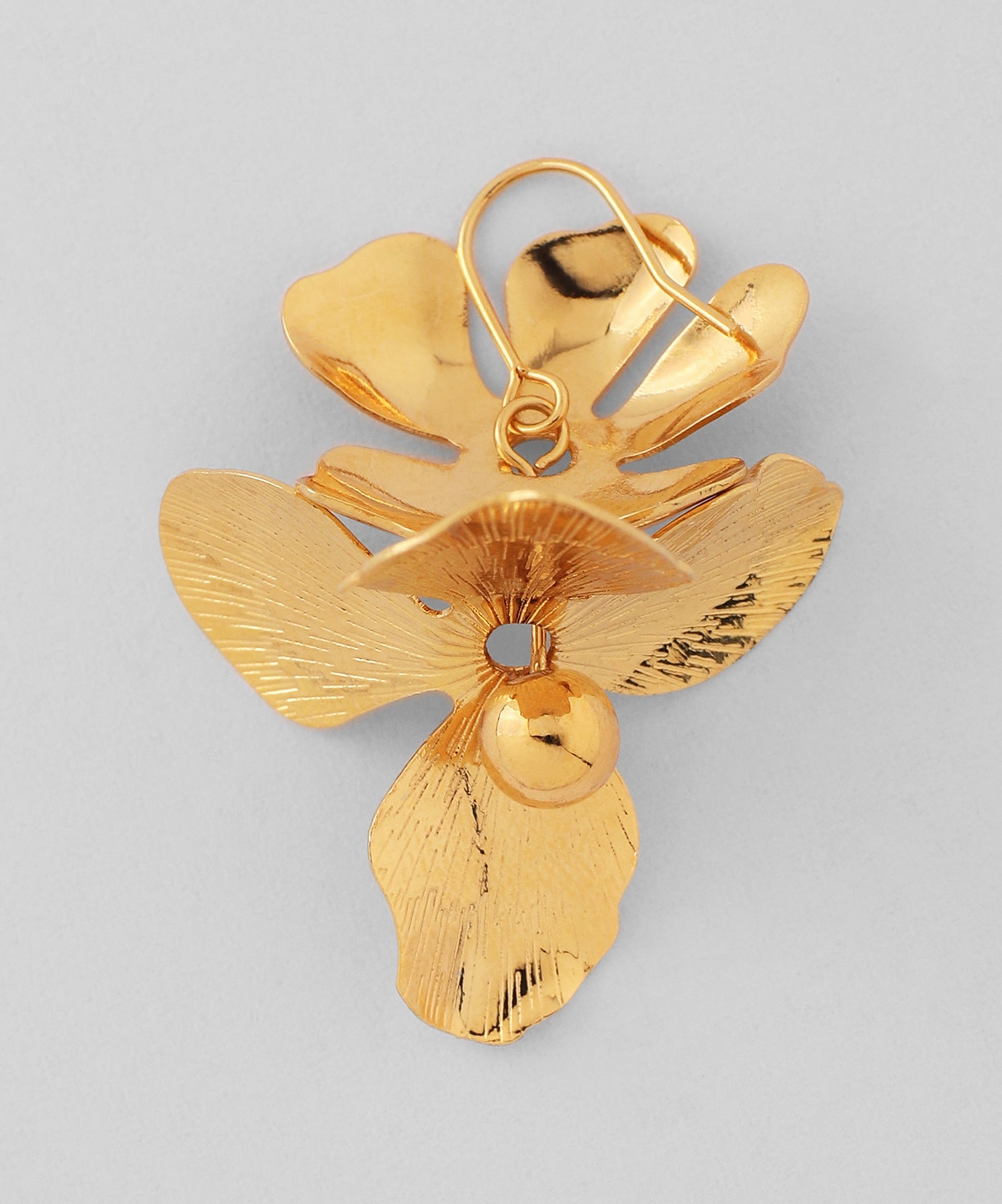 mimi33】フラワーフックピアス[Sheerchic]｜アネモネ・シエナロゼ