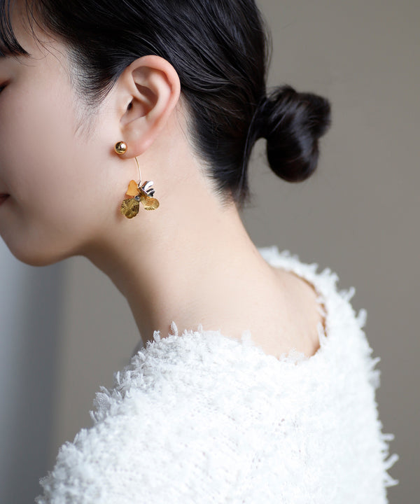 フラワーバックキャッチピアス[Sheerchic]