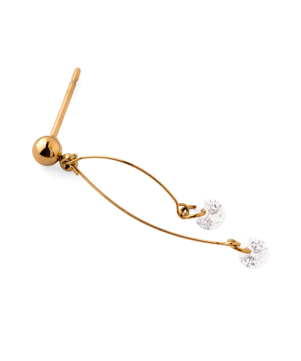 【ステンレス】ビジュースイングピアス