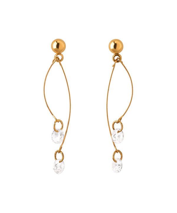 【ステンレス】ビジュースイングピアス