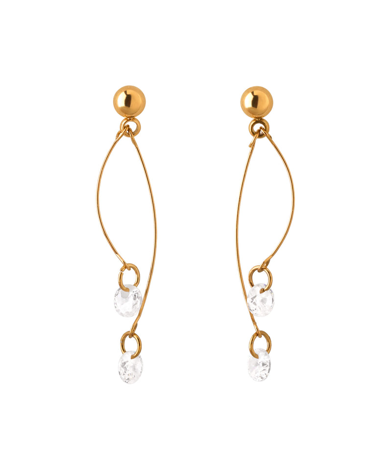 【ステンレス】ビジュースイングピアス