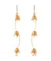 Pearl x Flower Hook Earrings [Sheerchic]