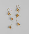 Pearl x Flower Hook Earrings [Sheerchic]