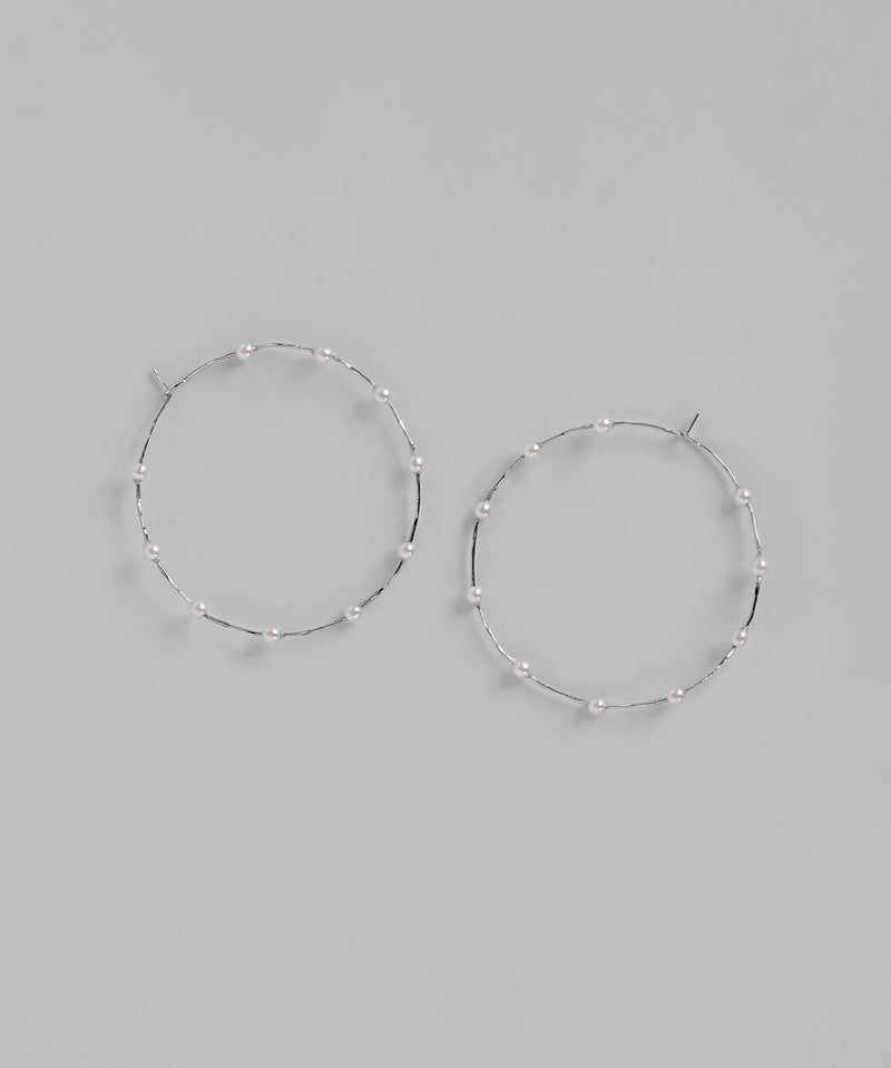 パールラインフープピアス[Sheerchic]