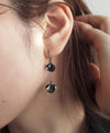 ビジュー×フラワーアシメフックピアス[Sheerchic]