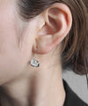 ビジュー×フラワーアシメフックピアス[Sheerchic]
