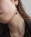 パール×フラワーアシメピアス[Sheerchic]
