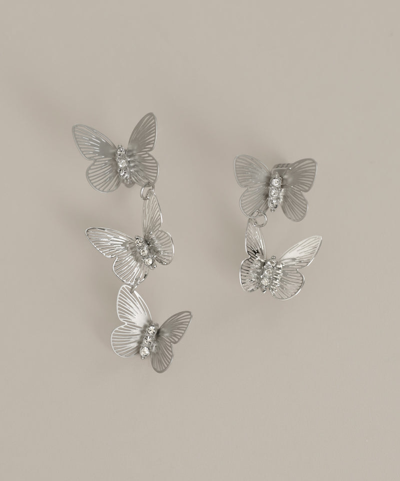 バタフライアシメピアス[Ownideal]