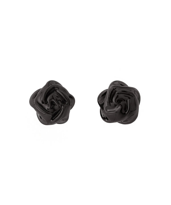 Glass rose earrings [Ownideal]