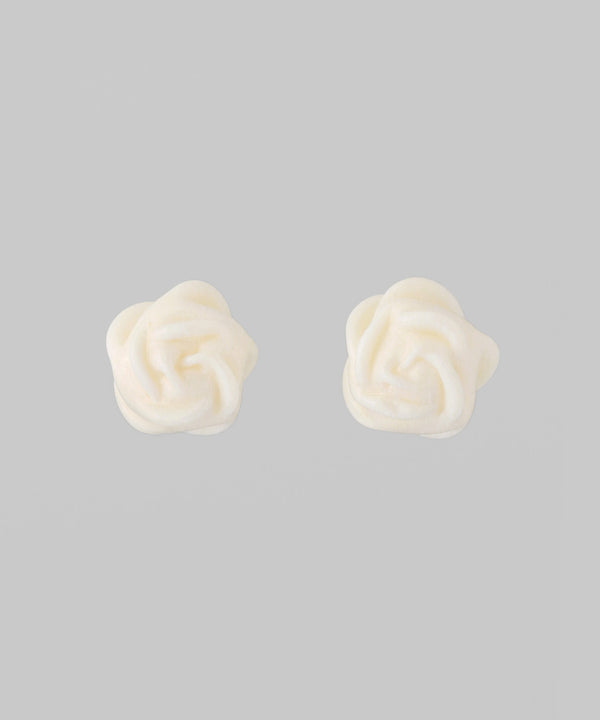 Glass rose earrings [Ownideal]