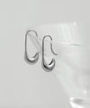 [Stainless Steel] Metal Hook Earrings
