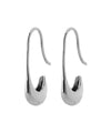 [Stainless Steel] Metal Hook Earrings