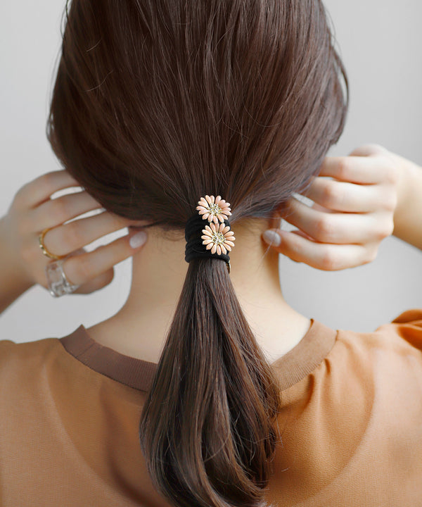 フラワーヘアゴム[2本セット]