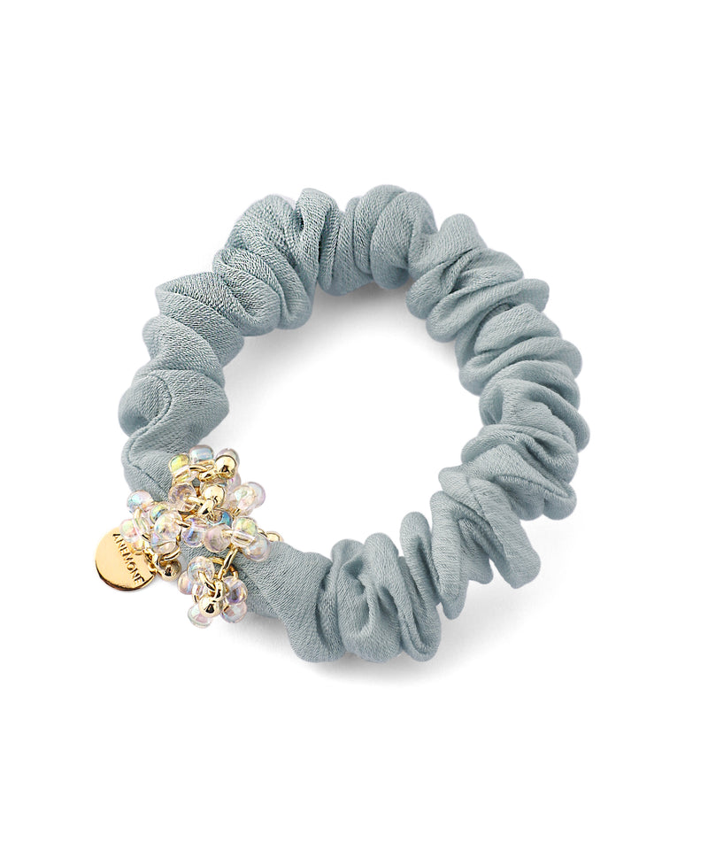 Clear Bead Slim Scrunchie