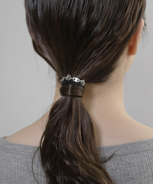 【ステンレス】デザインチェーンヘアゴム