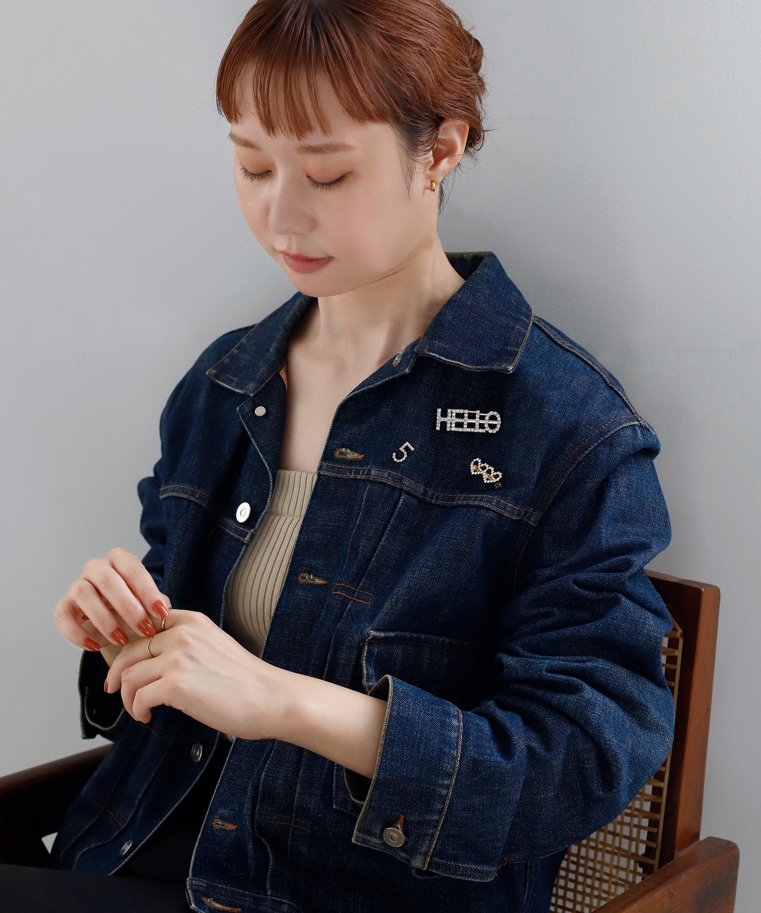 ANEMONE】ビジューナンバーブローチ｜アネモネ・シエナロゼ・ミミサン