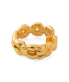 Chain Hoop Cap Earrings