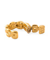 Chain Hoop Cap Earrings
