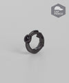 Natural Stone Hoop Cap Earrings