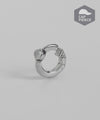 Natural Stone Hoop Cap Earrings